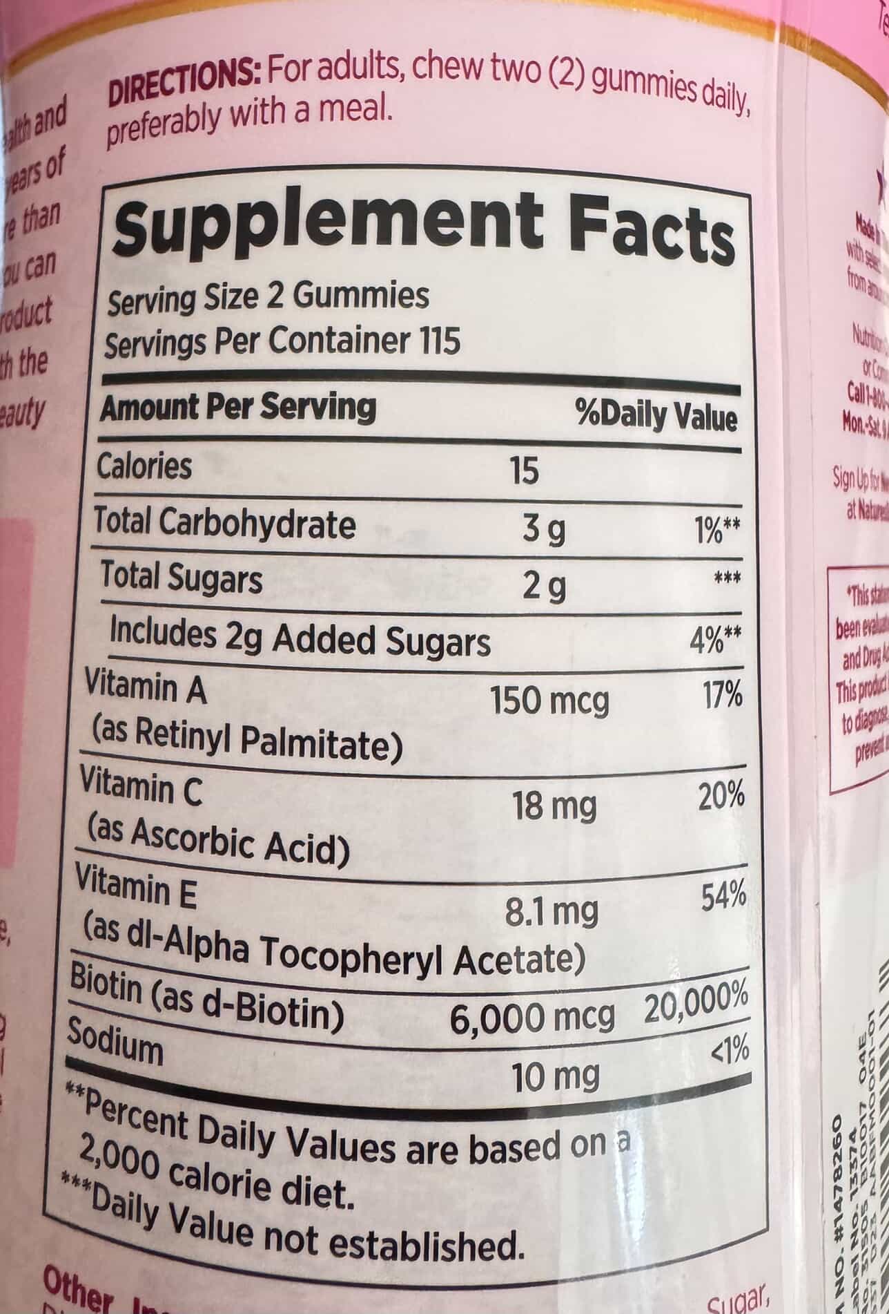 Hair, skin and nails gummies