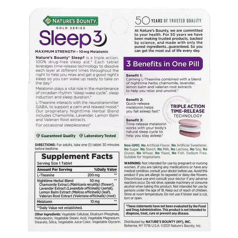 Sleep 3 Melatonina 10mg